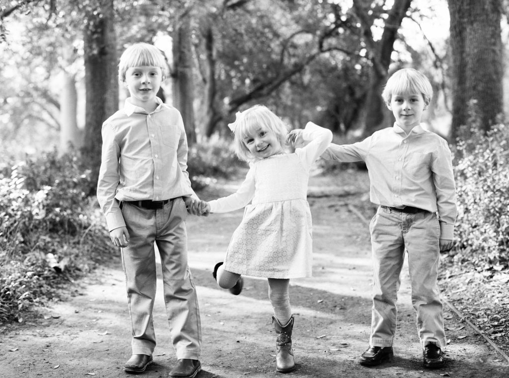 3 Kids b&w/Lucy Cuneo