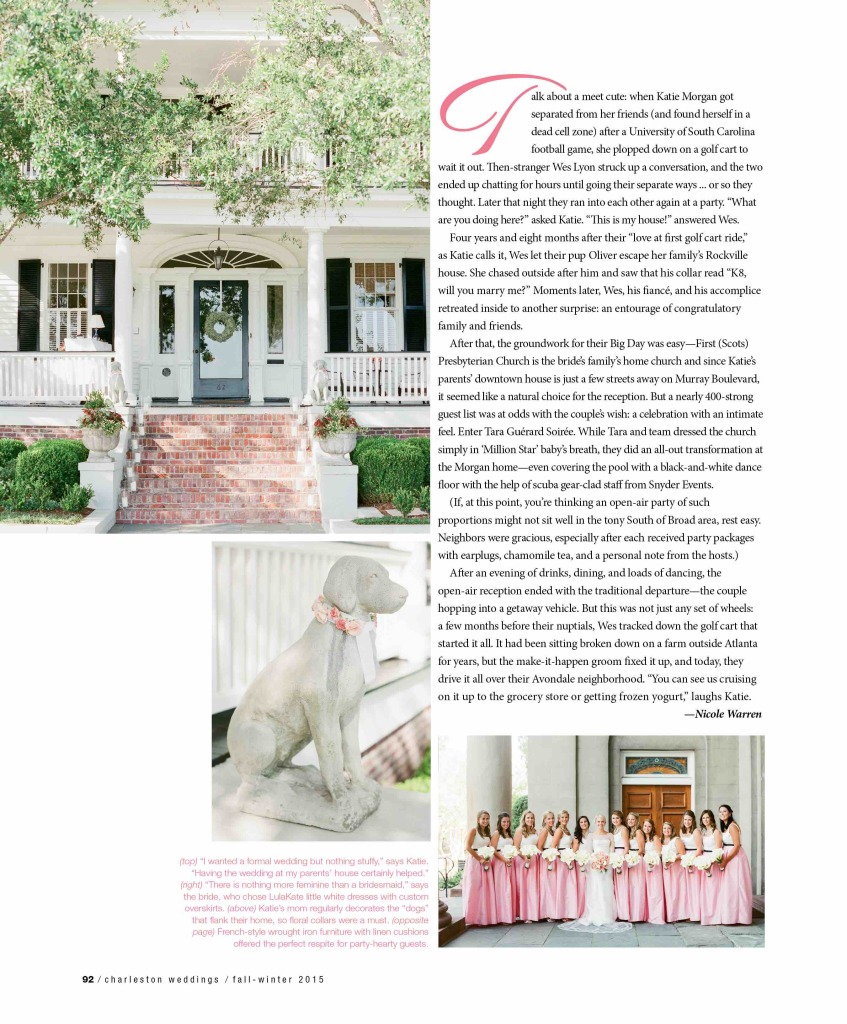 Charleston Weddings Magazine Fall/Winter 2015