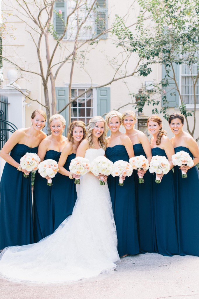 Bridesmaids in navy by Corbin Gurkin