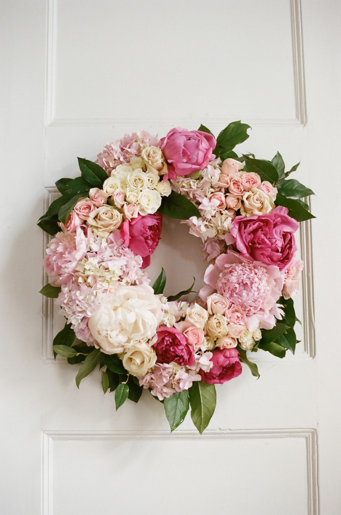 Pink wreath by LIz Banfield