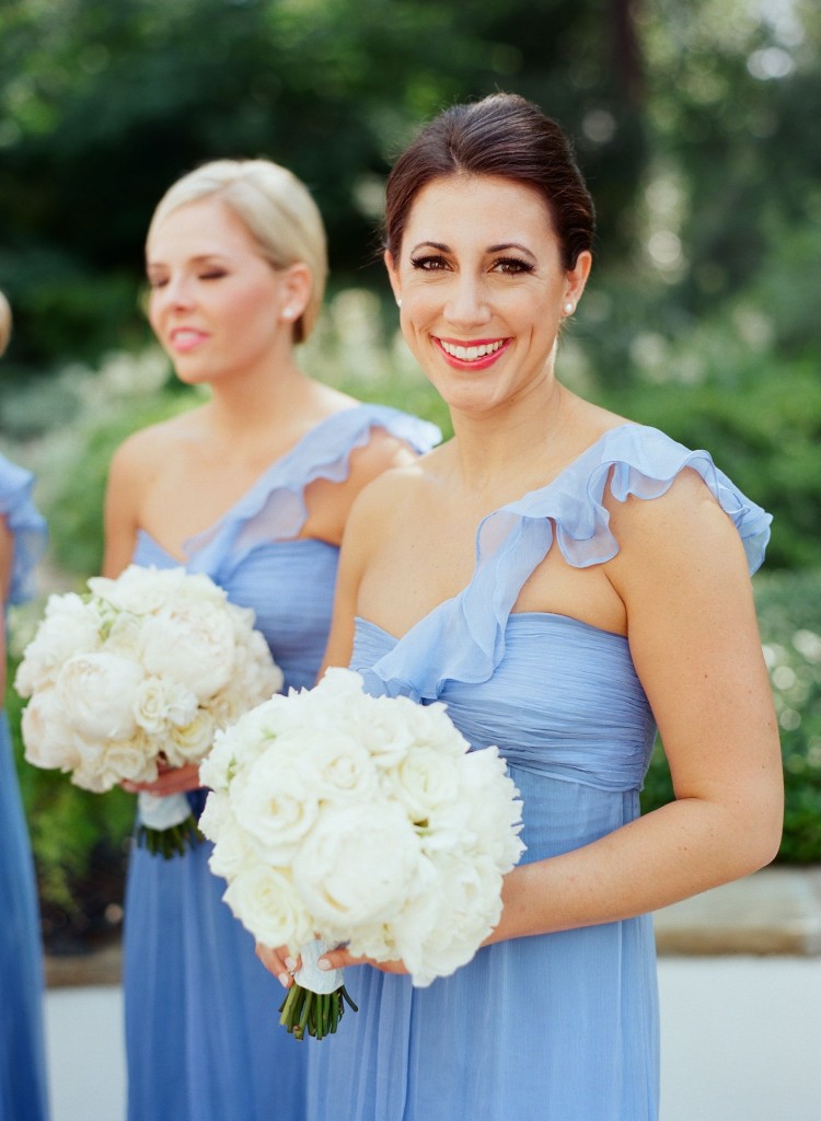 blue bridesmaid by Liz Banfield